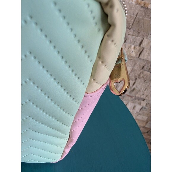 Personalized "C" Initial Preppy Patch Rainbow Makeup Bag Set 2 Pcs - Picture 9 of 10